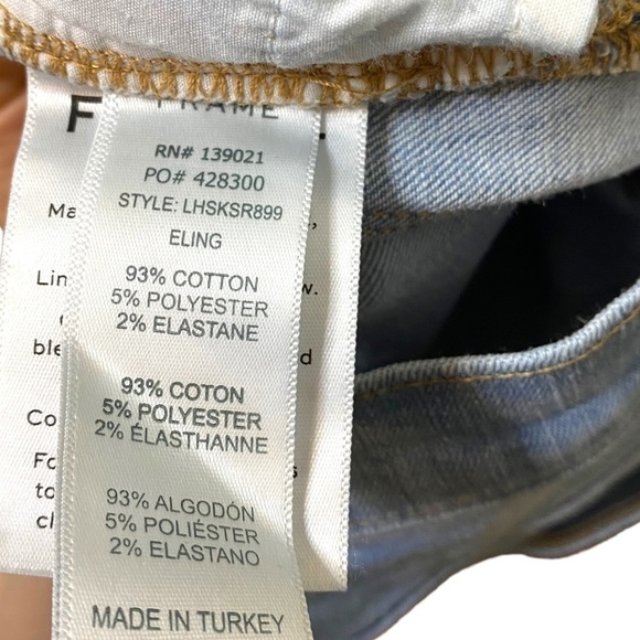 FRAME Le High Skinny Shredded Hem Jeans - Picture 9 of 12